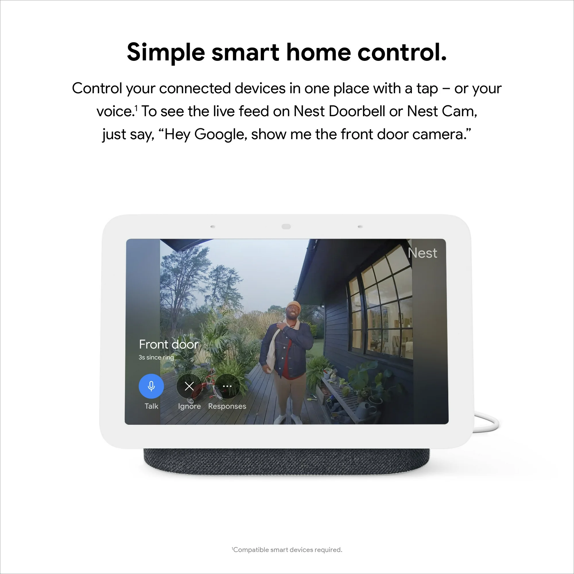 Google Nest Hub 2nd Gen - Smart Home Display with Google Assistant - Charcoal