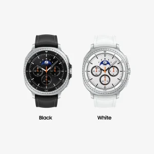 Samsung Galaxy Watch8 Classic 46mm Bluetooth Smart Watch, White, White Band