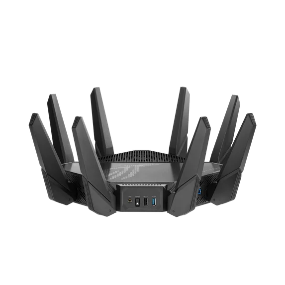 ASUS ROG Rapture GT-AX11000 Pro Tri-Band WiFi 6 gaming router, 10G port, Quad-core 2.0 GHz CPU, ASUS RangeBoost Plus, UNII4, Triple-level game acceleration,