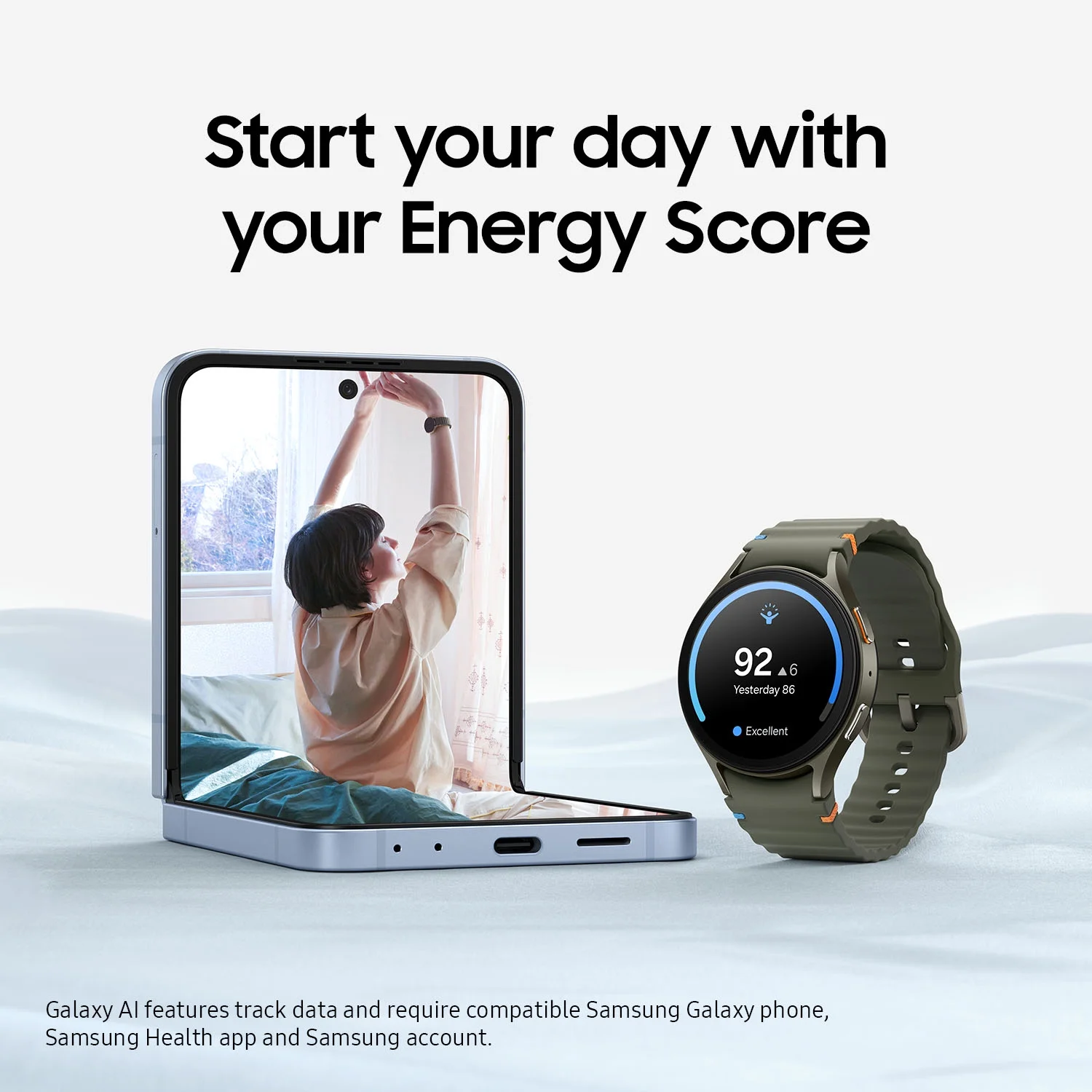 Samsung Galaxy Watch7 40mm Bluetooth and Wifi Aluminum Smart Watch, Cream